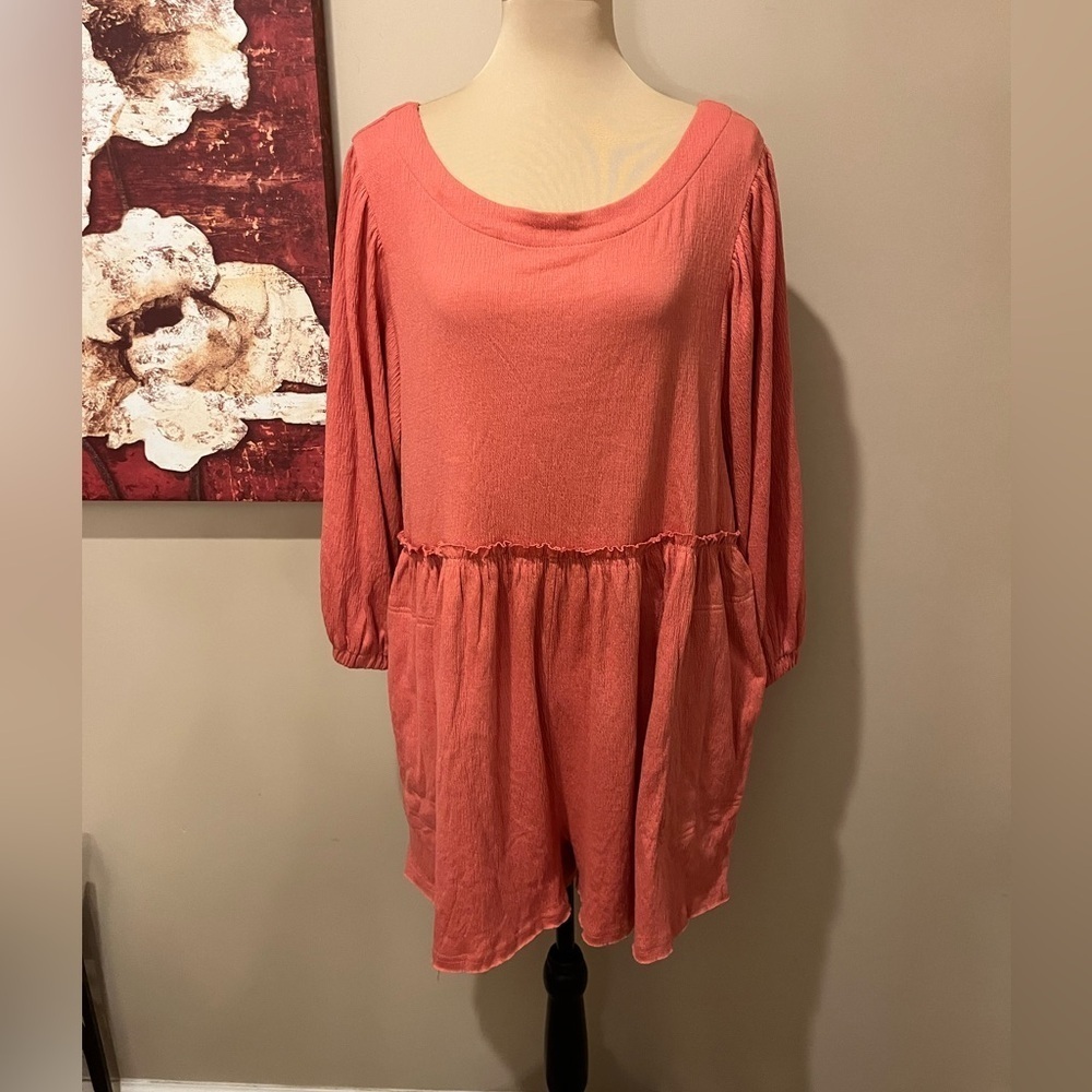 Romper by Apricot Lane x
Ashley Danielle in Tangerine, size L
